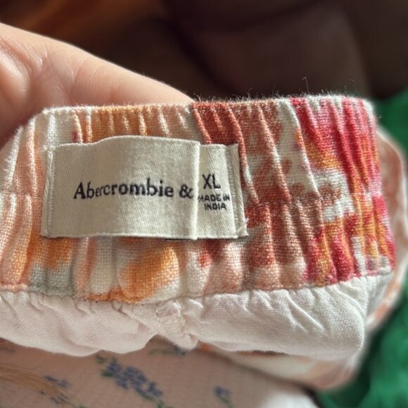 NWT Abercrombie Fitch Linen-Blend Pull On Shorts - Picture 7 of 8